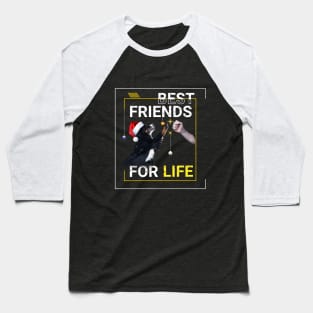 Bernese Mountain Dog Best Friends for Life Christmas Baseball T-Shirt